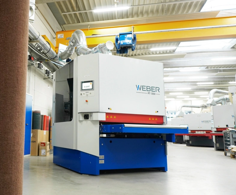 Metallschleifmaschine Weber PT in Werkstatt