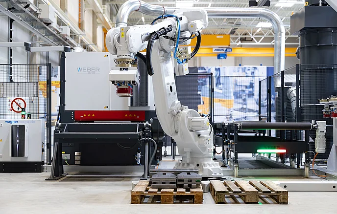 WEBER automation automatisierte Grobblechbearbeitung