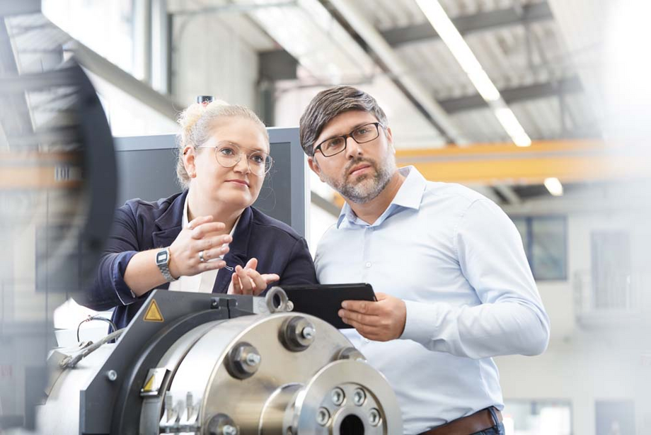 Extrusionskopf im Technikum