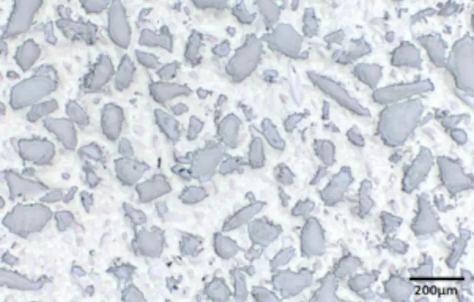 Microstructure of the tungsten carbide systems: Hard-facing bimetallic